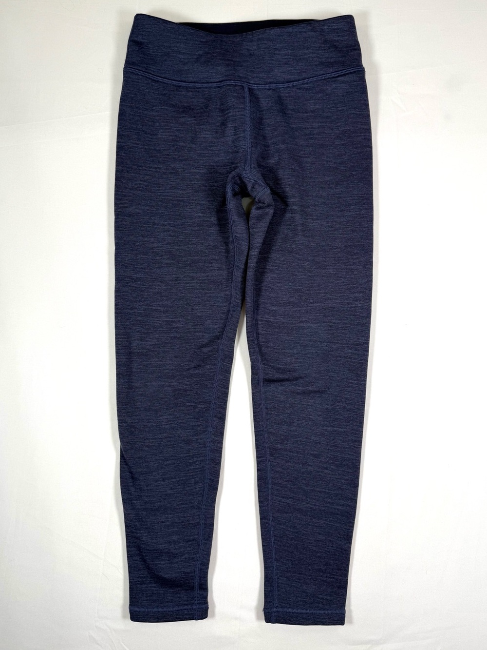 ATHLETA Girls High Rise Polartec Fleece Leggings L 12 Cold Weather Athletic Navy